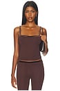 view 1 of 5 TOP CAMISOLA RIGHT BANK COLINE in Chocolate