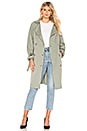 view 1 of 3 Jasmin Trench Coat in Vert Amande