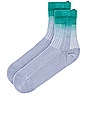 view 2 of 2 All Day Socks in Iceblue & Melone