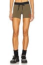view 1 of 6 x The Loop & Pleasures Pace Short Tights in Olive