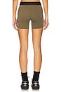 view 4 of 6 x The Loop & Pleasures Pace Short Tights in Olive