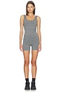 view 1 of 5 Studio Knit Romper in Graphite Heather