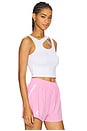 view 2 of 5 Studio Cut-out Crop Top in White