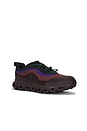 view 2 of 6 Cloud 6 Geo Waterproof Sneaker in Black & Tyrian