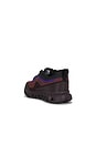 view 4 of 6 Cloud 6 Geo Waterproof Sneaker in Black & Tyrian