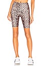 view 1 of 4 High Rise Bike Short in Leopard