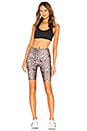 view 4 of 4 High Rise Bike Short in Leopard