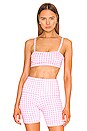 view 1 of 4 Bali Bandeau Sports Bra in Rosette Gingham
