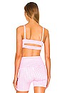 view 3 of 4 Bali Bandeau Sports Bra in Rosette Gingham
