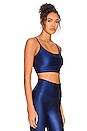 view 2 of 4 Flow Sports Bra in Navy Liquid
