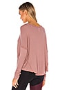 view 3 of 4 Raglan Pullover Top in Mauve Pale