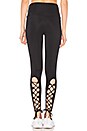 view 4 of 5 LACED UP 레깅스 in Black