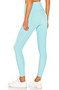 view 3 of 5 Sweetheart Midi Legging in Cyan Rib