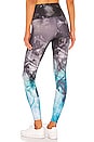 view 3 of 4 Graphic High Rise Midi Legging in Smokey Ice