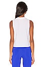 view 3 of 4 Edge Tank in White Peep Mesh