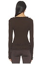 view 3 of 4 GILET CAROLINE in Brown