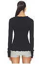 view 3 of 4 Rosie Seamless Top in Black