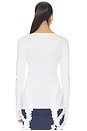 view 3 of 4 Claire Seamless Top in White