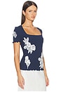 view 2 of 5 Elva Seamless T-shirt in Navy