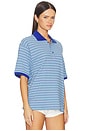 view 2 of 4 Neo Unisex Polo in Blue Stripes