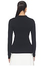 view 3 of 5 Aria Seamless Top in Black