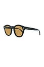 view 2 of 3 Boudreau L.A Sunglasses in Black & Cognac