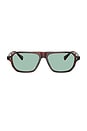 view 1 of 3 Remment Irregular Sunglasses in Blue & Brown