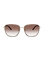 view 1 of 3 R-18 Pillow Sunglasses in Brown & Gold