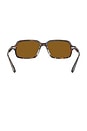 view 5 of 4 Rectangular Sunglasses in Brown
