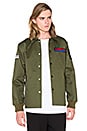 view 1 of 5 Symphony Patch Coach Jacket in Army Green Multi