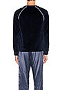 view 3 of 5 Velour Raglan Sweatshirt in Ink