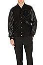 view 1 of 5 OC Varsity Jacket in Tonal Black