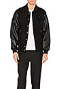 view 2 of 5 OC Varsity Jacket in Tonal Black