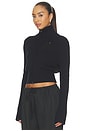 view 2 of 4 The Weekday Zip-up Cardi in Black