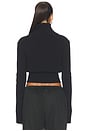 view 4 of 4 The Weekday Zip-up Cardi in Black