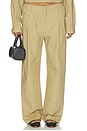 view 2 of 7 PANTALON THE WORKWEAR in Tan & Black Plaid