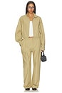 view 7 of 7 PANTALON THE WORKWEAR in Tan & Black Plaid