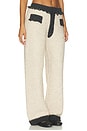 view 4 of 7 PANTALON RELAX THE BOUCLÉ in Heather Grey & Antique Cream