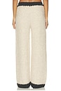 view 6 of 7 PANTALON RELAX THE BOUCLÉ in Heather Grey & Antique Cream
