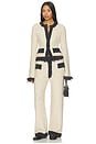 view 7 of 7 PANTALON RELAX THE BOUCLÉ in Heather Grey & Antique Cream