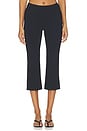 view 1 of 6 Basic Capri Knit Pant in Black