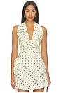 view 1 of 4 The Kiss Me Dot Top in Cream/Black Dot