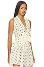view 2 of 4 The Kiss Me Dot Top in Cream/Black Dot