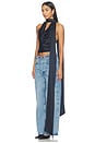 view 2 of 3 Cowl Neck Halter Top in Midnight Blue