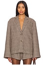 view 1 of 5 CHAQUETA BLAZER MILI in Brown