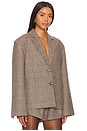 view 2 of 5 CHAQUETA BLAZER MILI in Brown