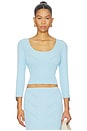 view 1 of 4 Blake Top in Light Blue