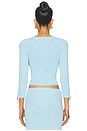 view 3 of 4 Blake Top in Light Blue
