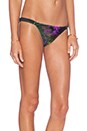 view 5 of 6 Palm Tree Ruffle Bikini Set in Green & Purple