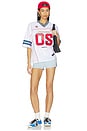 view 5 of 6 TOP UNISEXE BOXY INDIANA FEVER in White